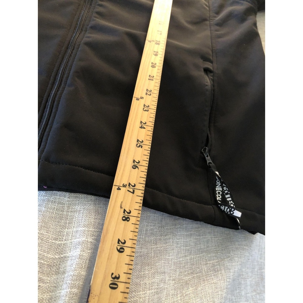 Bone Collector Jacket Mens Large Black Softshell Full Zip Fleece Lined Hunting - Picture 8 of 8